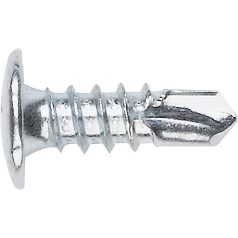 Vite autoperforanti filettate per lamiera e PVC - Testa a rivetto - Incavo PH - Zincata 4,2 x 25 - Confezione da 250