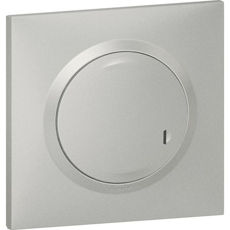 Interrupteur Variateur Filaire Connecté Sans Neutre 5 à 125W LED Compatible Toute Charge Complet Fixation Support Enjoliveur et Plaque Aluminium 199252 (1/5)
