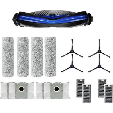 17 piezas para el cepillo lateral del rodillo de la aspiradora robot Ecovacs X8 Pro Omni SZRH AV (1/4)