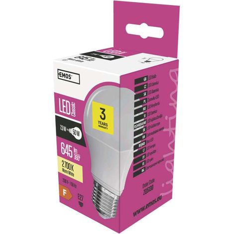 LED- Glühbirne A60 E27 warmweiß 7.3 W 60 × 110 mm (1/5)