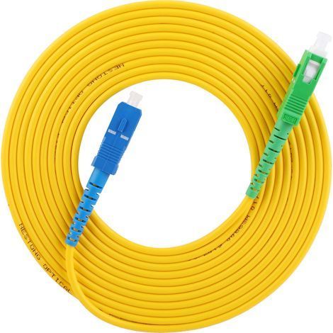Boîtier en PVC de haute qualité pour cavalier à fibre optique monomode Sc APC-Sc UPC 15 mètres de longueur (1/5)