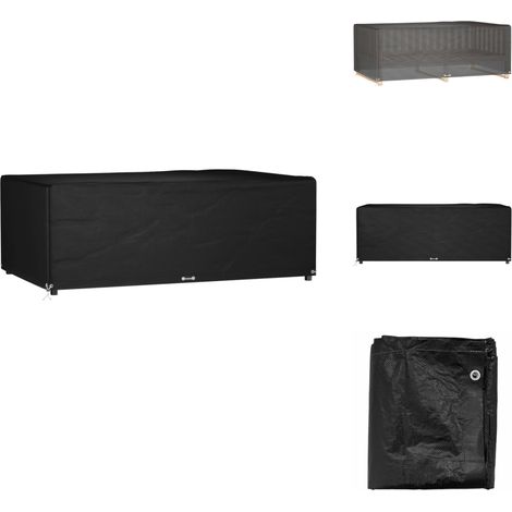 Gartenmöbel-Abdeckung 12 Ösen 213x132x75 cm Rechteckig - Gartendecke - Gartenmöbelschutz - Rattanmöbel Abdecken - Wetterfest - UV-beständig (1/5)