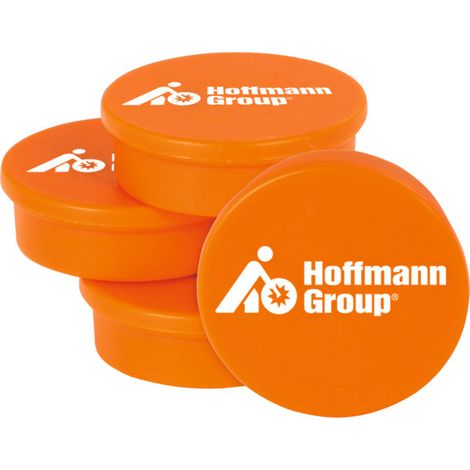 Jeu de 4 aimants, imprimés, Ferrite,⌀: 32 mm 4 pièces