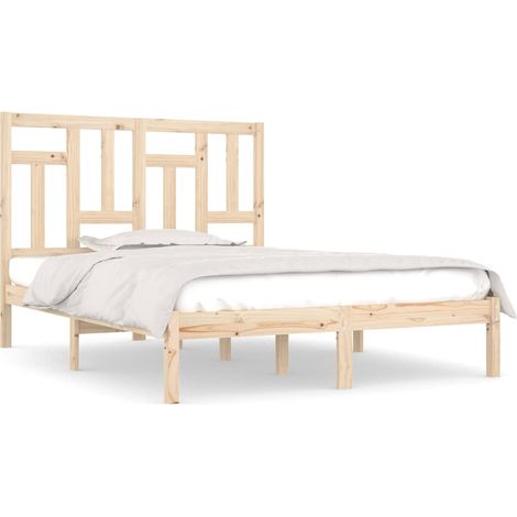 Maison Exclusive - Cadre de lit sans matelas 160x200 cm bois massif de pin (1/5)