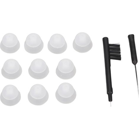 Protège-écouteur Silicone pour Amplificateur Auditif, Lot de Rechange avec Brosse de Nettoyage et Brosse d'Aération, Accessoires Professionnels pour Appareils Auditifs (1/5)