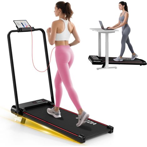 Tapis de Course pliable 3 en 1 - inclinaison manuelle 7 % - Vitesse max 8 km/h - Écran LED - Moteur 2.5CHP - Charge max 130 kg - fonctionnement silencieux - Amortissement 5 couches