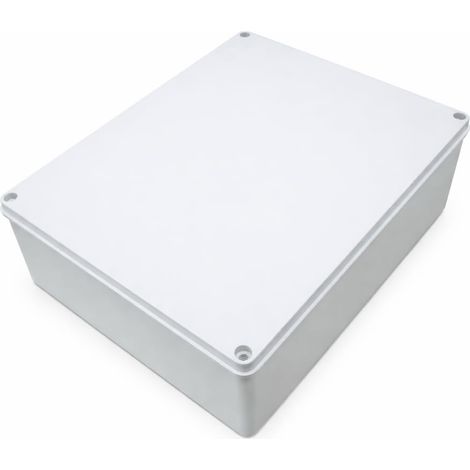 WEBMATEL Caja Estanca Exterior 240x190x90mm IP65 ABS IK08 Sin Conos Gris Claro (1/4)