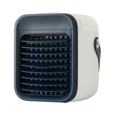 Mini climatiseur sans fil USB, 3 vitesses, veilleuse LED 7 couleurs, rafraîchissement personnel idéal-KZQ (1/4)