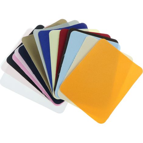 Lot de 14 patchs thermocollants, ruban adhésif en lin pour réparer vêtements, pantalons, robes, chemises, manteaux, jeans et plus encore, couleurs assorties (1/5)