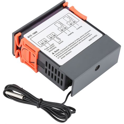 Contrôleur de Température Numérique avec Sonde, Thermostat Électrique 110‑220V (1/5)