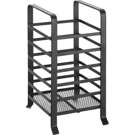 Égouttoir à couverts - Noir mat - 95 mm x 175 mm - Acier thermolaqué - Rangement pour couverts (1/3)