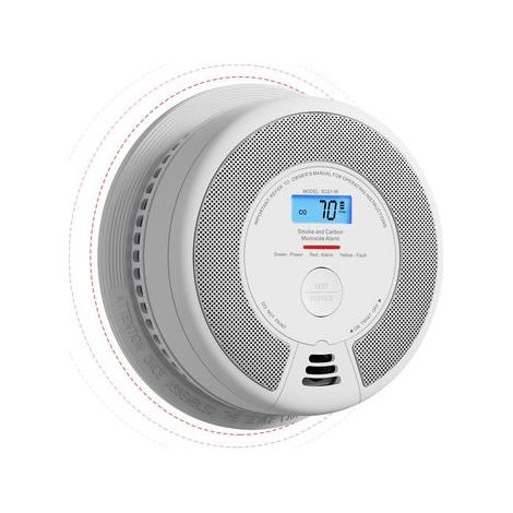 X-Sense SC07-W detector combinado de humo y monóxido blanco
