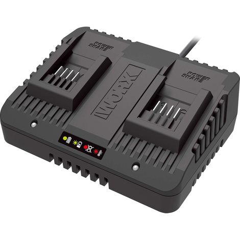WORX WA3772 caricatore 20V doppio da 2Ah - 50W (1/4)