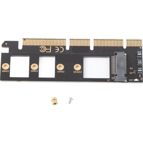 Carte d'extension PCIe NVMe M.2, adaptateur SSD M.2 vers PCIE 3.0 x4 x8 x16 pour disques NVMe, carte d'extension M.2 M-Key (1/5)