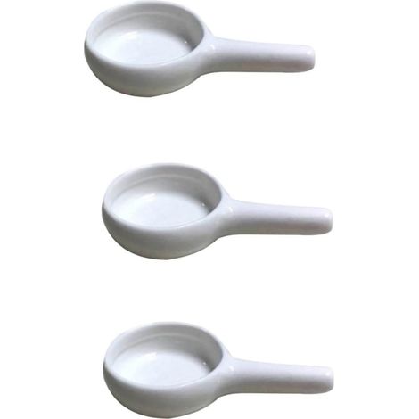Plateau à Bougie en Céramique Blanc  Cuillère Intégrée Plateau Brûleur D'arômes Poignée Anti-Chaleur pour Diffuseur de Parfum Intérieur Maison