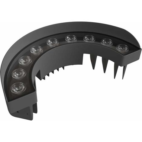 Projecteur à piquer 30W – Angle de faisceau 30° – Lumière chaude 3000K – Finition grise texturée pour extérieur – Beneito Faure