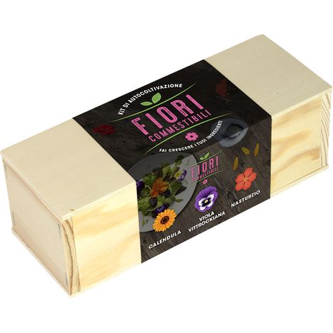 KIT DI AUTOCOLTIVAZIONI FIORI COMMESTIBILI (CALENDULA, VIOLA VITTROCKIANA E NASTURZIO) (1/3)