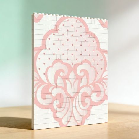 Cadre romantique en briques pour adultes, cadeau d’anniversaire et Saint‑Valentin (1/5)