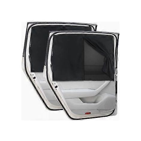 1 Paar Sonnenschutzblenden für die Seitenscheiben blockieren Hitze und UV-Strahlung, magnetische Sichtschutzvorhänge für die hinteren Autofenster, Campingzubehör