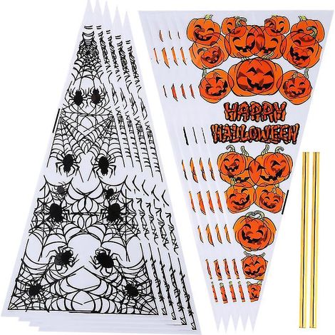 200 Stück Halloween-Süßigkeitentüten für Halloween-Dekorationen