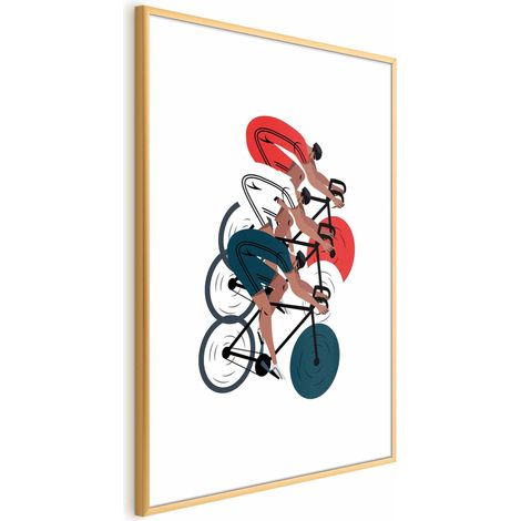 Cartel - Juegos Olímpicos - carrera de ciclismo (1/4)