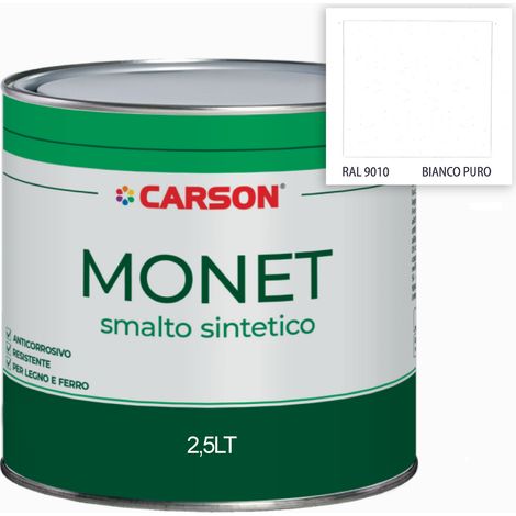 Monet smalto sint. bianco lucido 9010 lt. 2,5