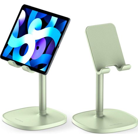 Soporte de mesa para tablet y teléfono para iPad Pro Air Mini de 4 a 11 pulgadas, color verde. (1/5)