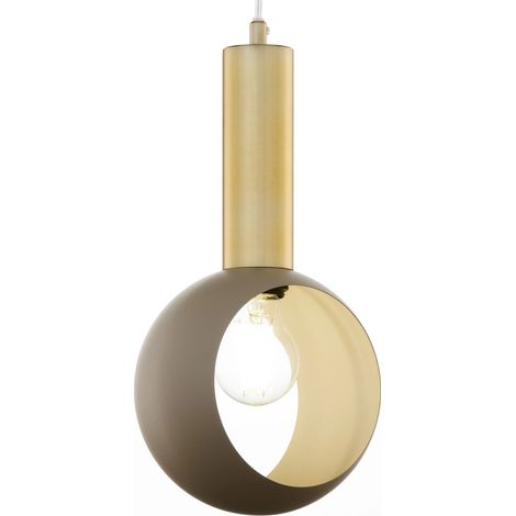 Suspension élégante VITRUM GOLD Sigma Lighting beige doré métal 1xE27 15W intérieur (1/4)