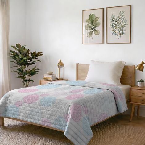 Couette d’été imprimé, Molecole, 1 Place 170x270cm (1/5)