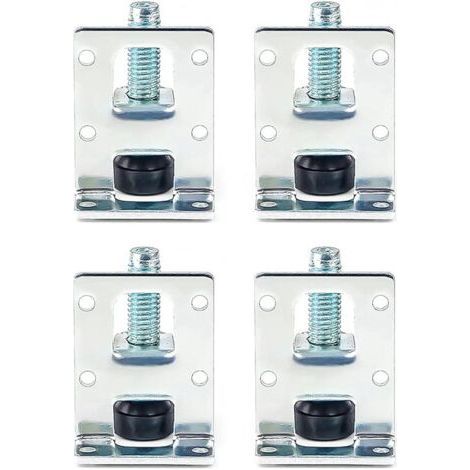 Set mit 4 verstellbaren Möbelfüßen, Nivellierfüßen für Tische und Stühle, Gewindefüße mit Befestigungsmaterial, verstellbare Nivellierfüße für Möbel, Tische, Schränke, Werkbänke (1/5)