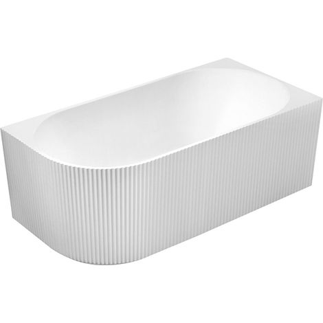 TIBERA STRIP R baignoire sur pied d'angle, 170x80cm, blanc (1/4)
