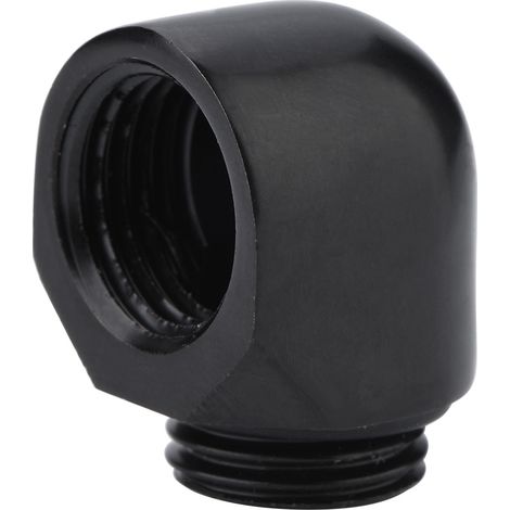 Raccord de refroidissement PC, coude à double connexion rapide, filetage G1/4 pour tubes (1/5)