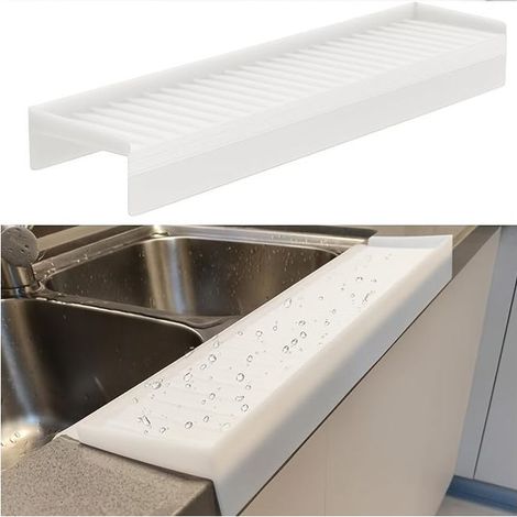 Protection de bord d'évier de 50,8 cm, protection anti-éclaboussures pour évier de cuisine, protection de bord pour plan de travail (1/5)