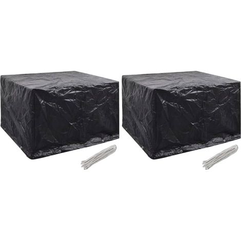 vidaXL Garden Furniture Covers 2 pcs 8 Eyelets 135x135x90 cm(2x41645)