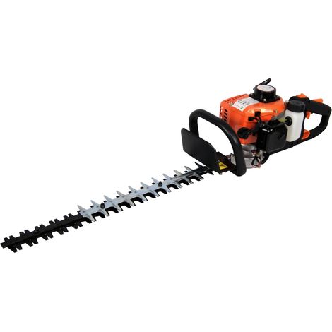 Gt Garden – Taille-haies thermique 22.5 cm3 1.1 CV – Double lame 55 cm – Poignée pivotante 180° – Coupe nette pour haies et buissons