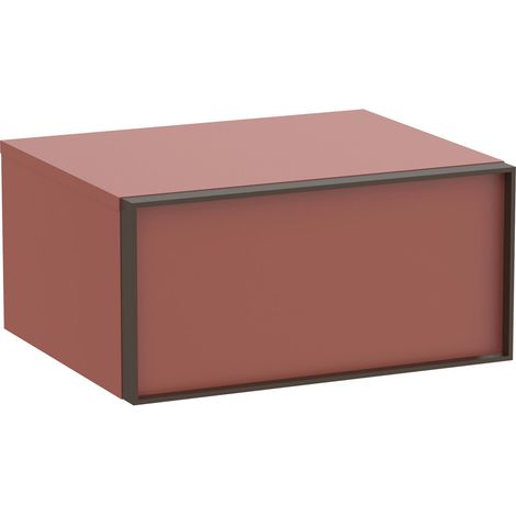 Meuble auxiliaire "INSPIRA" 600 - 1 tiroir - Terracotta Mat - Roca (1/2)