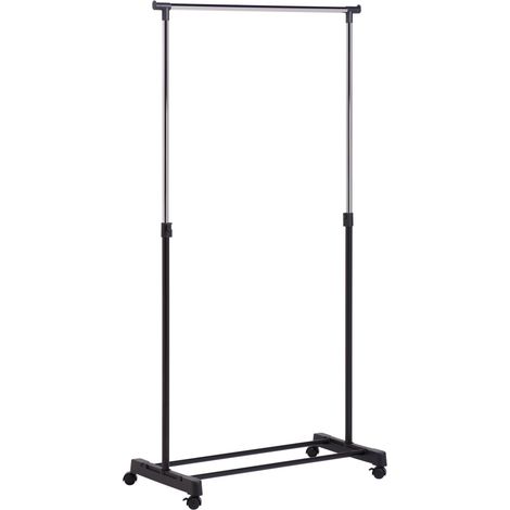 Porte-Vêtement à Hauteur Ajustable Acier Inoxydable Chrome 5,715 x 15,24 x 86,36 cm (1/5)