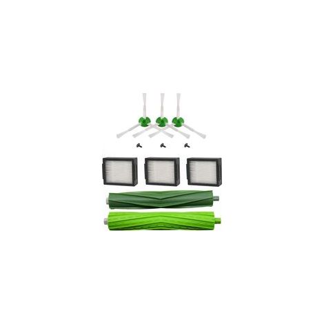 Kit de Pièces de Rechange Compatible Roomba i7, i7+, E5, E6, E7 - Pack de Brosses Latérales, Rouleaux et Filtres HEPA (1/5)