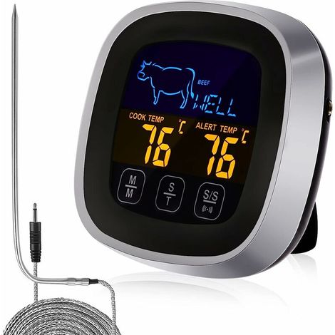 Green Mobility-Thermomètre à viande, minuterie de cuisine Thermomètre numérique pour four. (1/5)