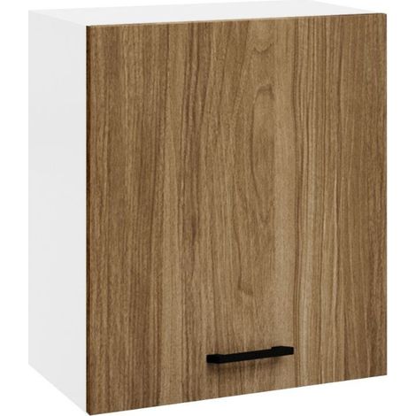 Pensile cucina con anta 60x32x72H colore noce naturale (1/3)