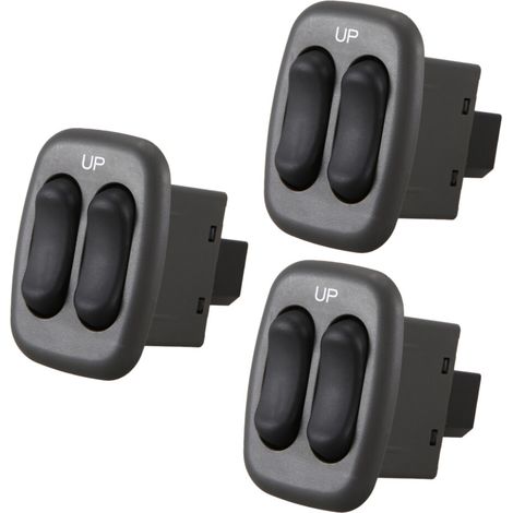 3 interruptores nuevos para elevalunas eléctricos, compatibles con Atos 1998-2002 (número de pieza 93570-02000).