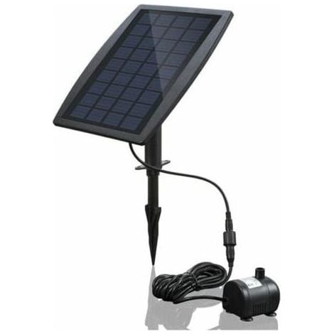 200L/H Solar Water Pump with Solar Panel, Garden Fountain, Garden Fountain, Solar Fountain with Plug, Brushless Solar Pond Pump, 9V 2.5W Water Pump (1/4)