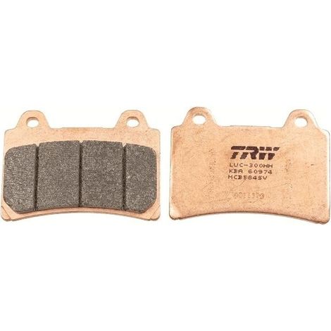 Pastiglie freno TRW ZF KH123 sinterizzate per Yamaha FZR 750/1000 Genesis '86-'88, TRX 850 '96-'99, FJ 1200 '91-'95, XJR 1200 '96-'98, XVZ 1300 Royal Star '96-'01, XVZ 1300 Venture Royal '86-'92 anter