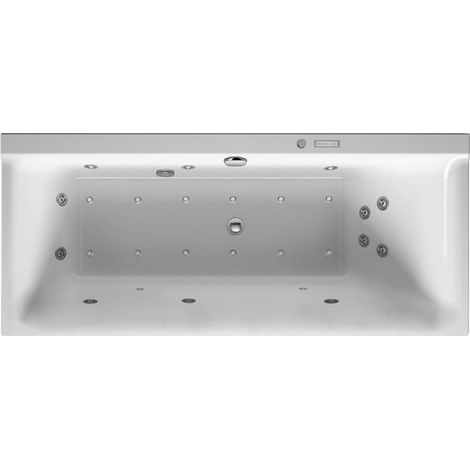 Bañera Bañera de hidromasaje rectangular P3 Comforts 133 l 160x70 blanco 1 respaldo inclinado a la derecha Combi-Syst E
