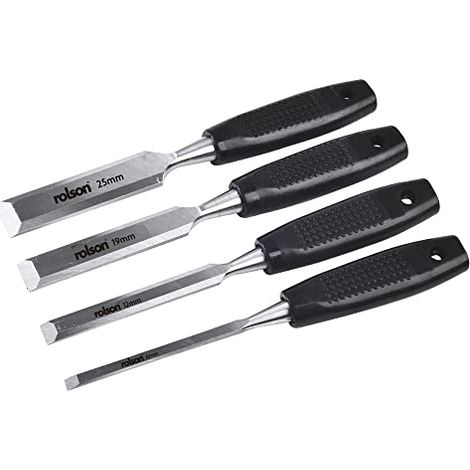 Rolson 56159 - Set di 4 scalpelli da legno (1/4)