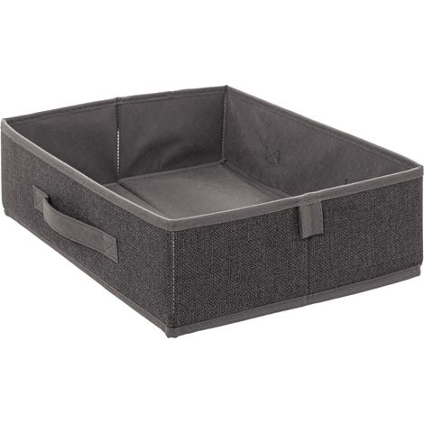 Dunkelgrauer Organizer 36x28x11 cm mit faltbarem Design und Tragegriff (1/4)