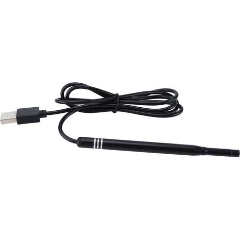 Endoscope visuel 3 en 1 AN108 avec caméra éclairée, haute définition, compact et portable, pour l'oreille, 5,5 mm / 0,20 pouce (1/5)