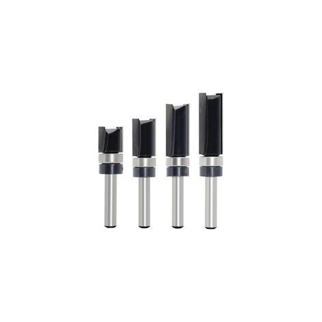 Set di 4 punte per fresatrice da legno con gambo da 6 mm e cuscinetti a sfera, strumento di taglio professionale per fresatrici, per legno (1/4)