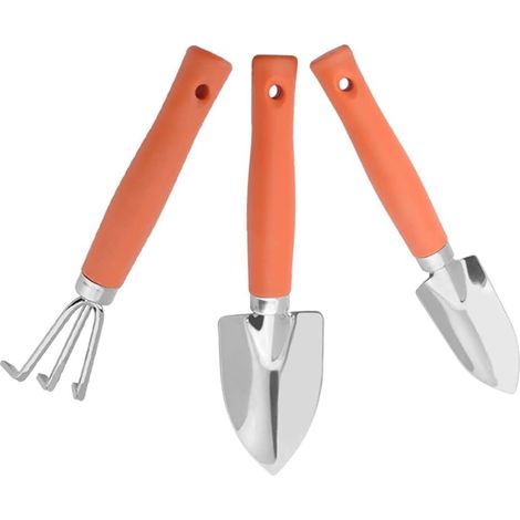 Kit de mini-jardinage 3 pièces, mini-outils de jardin, ensemble d'outils pour plantes, avec poignées (1/5)