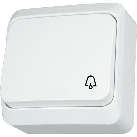 Interruptor de superficie "campana" blanco Prima